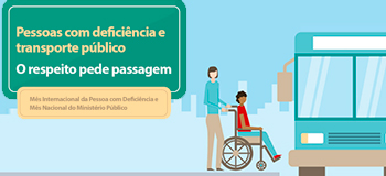 Folheto sobre respeito às pessoas com deficiência no transporte público