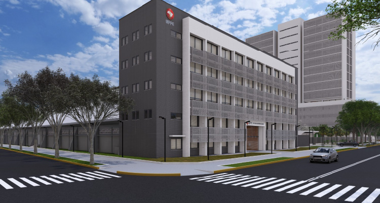 Imagem do novo centro administrativo do MPPE